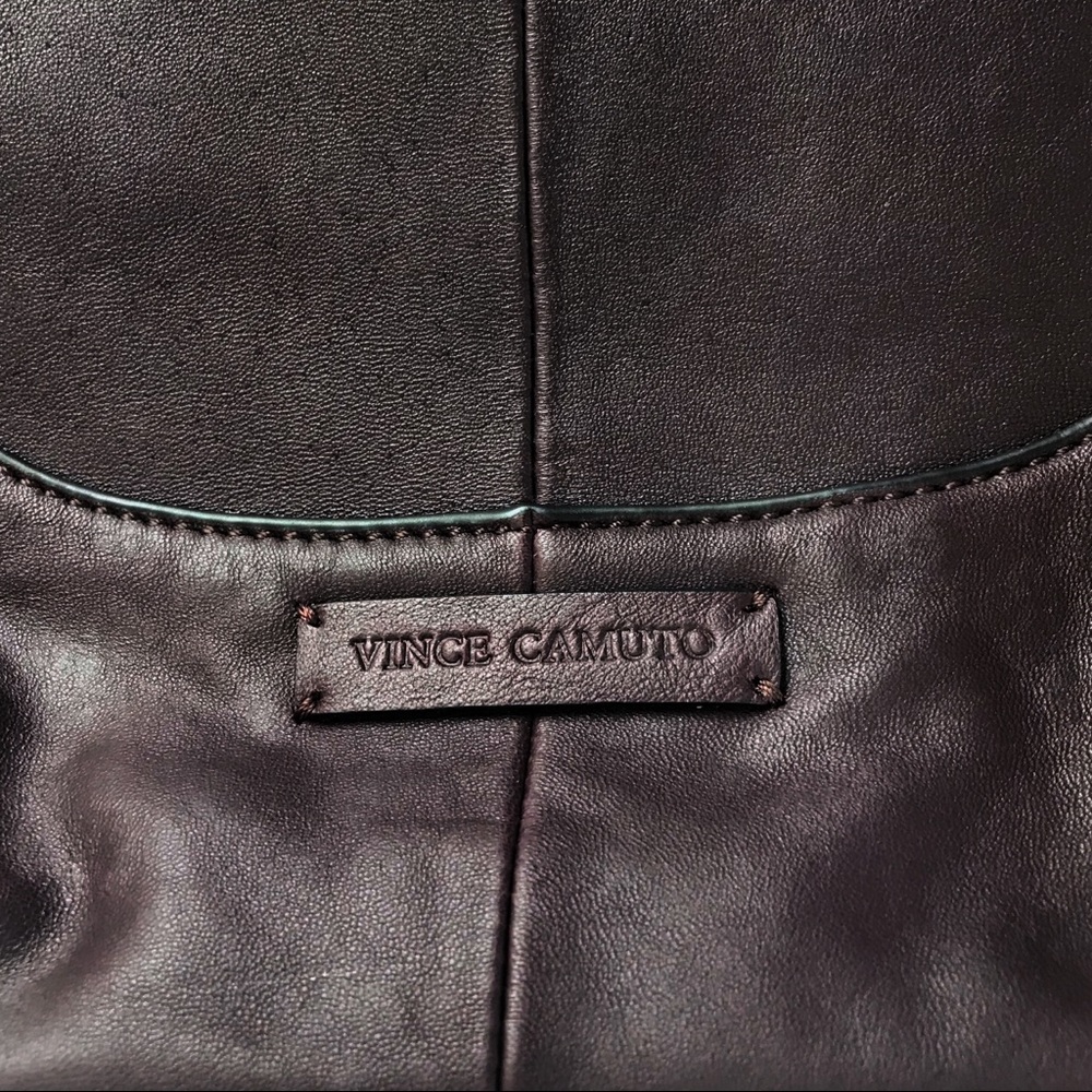 Vince Camuto Tave Hobo Leather Handbag Vamp Color - Picture 6 of 9